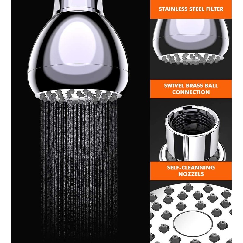 High Pressure Shower Head, 3 Inch Showerhead2. 1