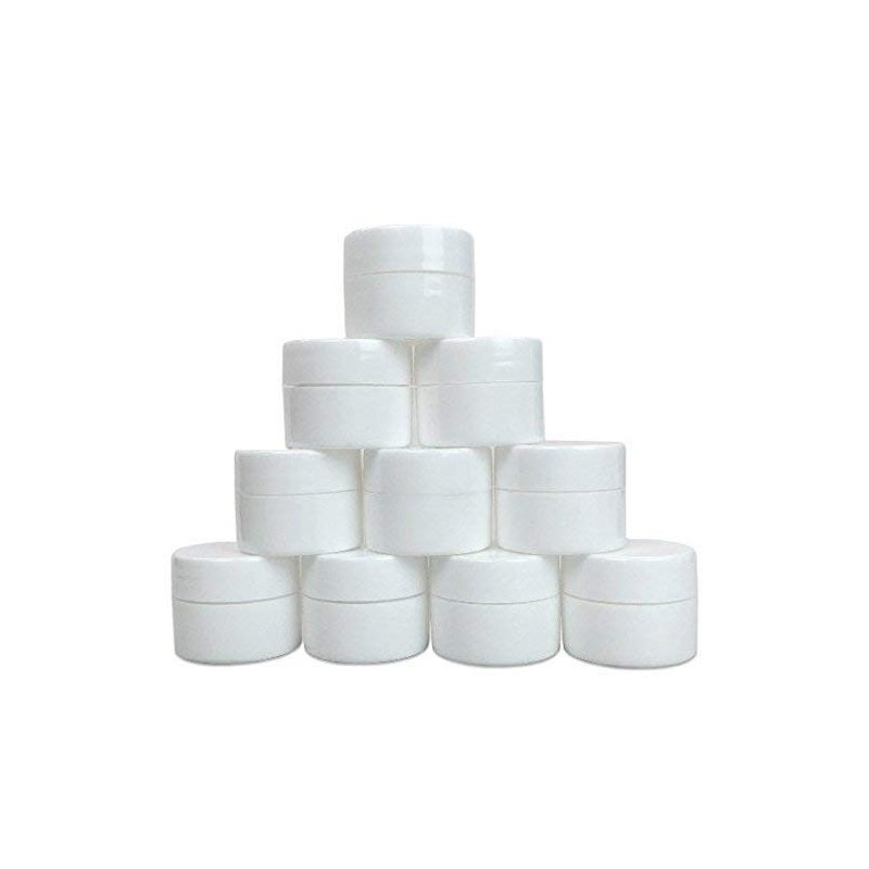 Lip Balm Containers - 0.25 Ounce White Plastic Lip Balm