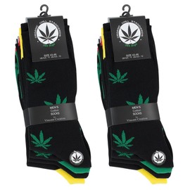 BestSale247 10 Pairs Men's Business Socks Comfort Band (Soft Elastic Waistband) Vein Friendly, Flat and Soft Toe Seam, 8 pairs / "365 high", 43 - 46