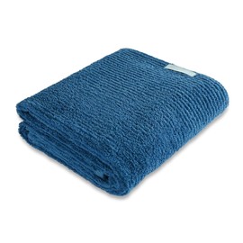 ASiTA Bath Towel 1 Piece Blue, Imabari Towel Approximately 59.1 x 47.2 inches (60 x 120 cm), 100% Cotton, Highly Absorbent, Durable, Plain, Made in Japan, Imabari Brand BALANCE TOWEL