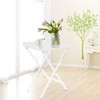 Acrylic Folding Table,Accent Desk Table,Modern Clear Acrylic Furniture,Side Table for