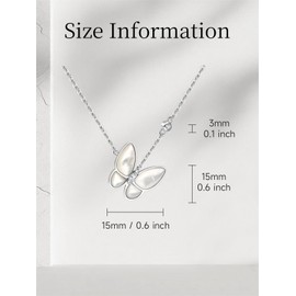 iFFkuwi Elegant Gold Butterfly Pendant Necklace for Women – A Stunning Symbol of Transformation, Freedom, and Natural Beauty, Perfect for Adding a Touch of Glamour