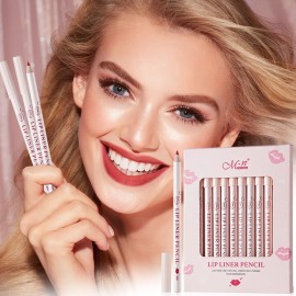 Juego De Lápices Labiales Mate De 12 Colores, De Terciopelo, Rojo