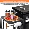 2PCS Foldable Griddle Side Shelf Kits for Blackstone 28" Griddle