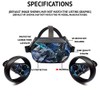 MightySkins Carbon Fiber Skin Compatible with HTC Vive Flow -