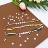 MIIIM 1000pcs Vowel Pony Letter Beads for Keychains Making (A,