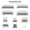 Fuloon Waterproof Couch Cushion Covers, Stretch Replacement Sofa Seat Covers