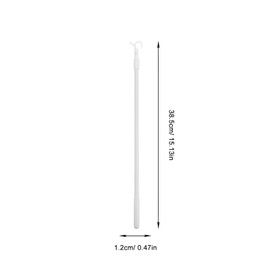 Veemoon Extra Long Vertical Blind Wand Replacement 60cm with Hook - White Venetian Blind Tilt Rod for Control - for Your Home Curtains and Blinds