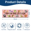 I Brake for Lil Guys Pink Woodland Critter Bumper Sticker