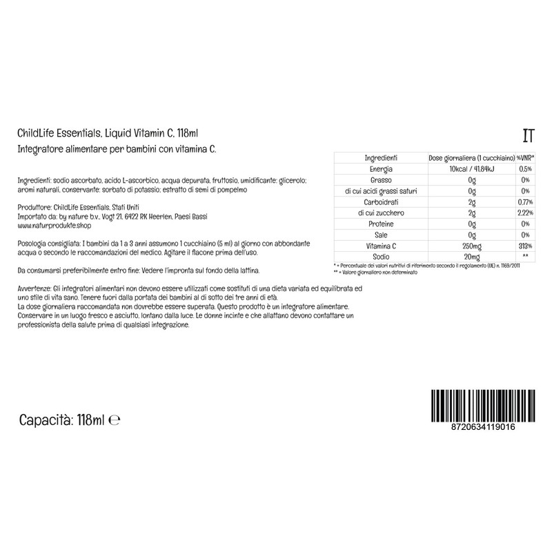 ChildLife Essentials, Liquid Vitamin C, Vegan Vitamin C Drops for
