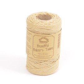EVERLASTO Bäckergarn, solide 100 m Spulen, Baumwolle, beige (Blonde), 2mm