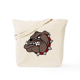 CafePress Bulldog Tote Bag Natural Canvas Tote Bag, Reusable Shopping Bag