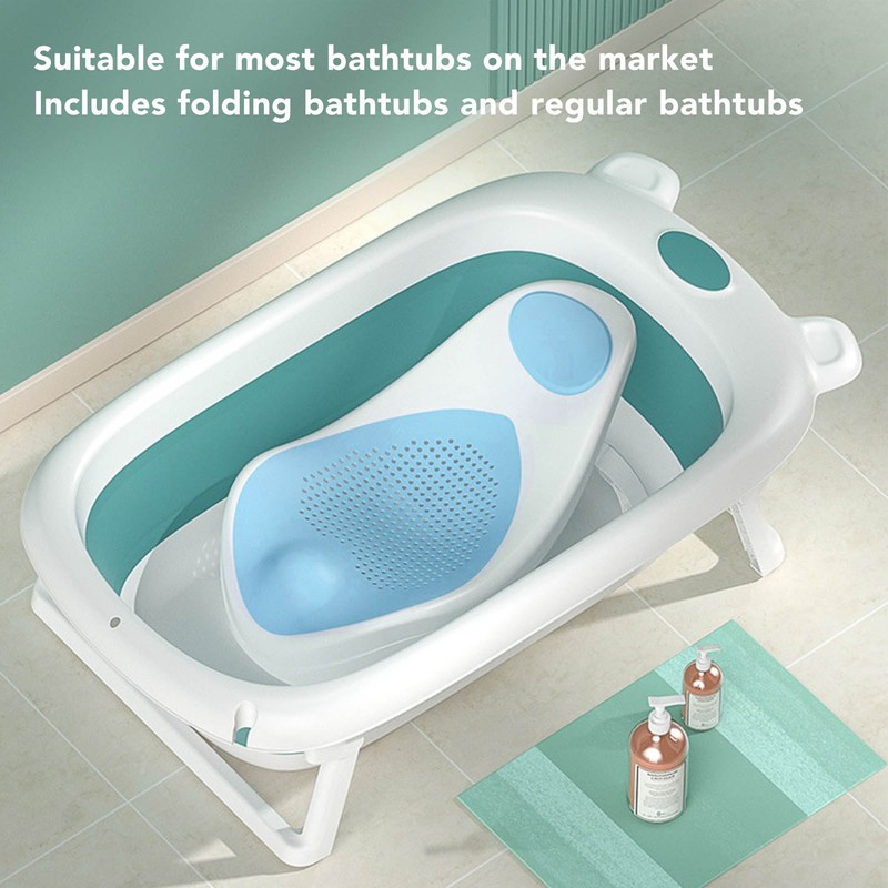 Foldable Soft TPE Baby Bath Support Safe PP Ergonomic Round
