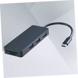 FELTECHELECTR Multi-Function Type- USB Ports Card Interface Lightweight for Travel Work