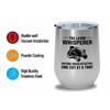 Lawn Mower Silver Edition Wine Tumbler 12oz - The lawn