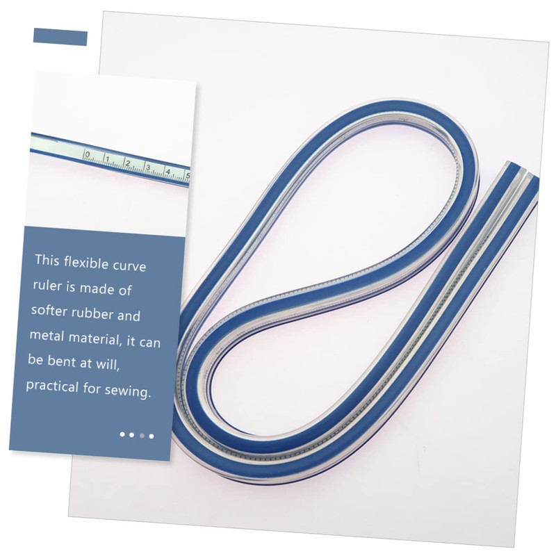 MAGICLULU 2pcs Flexible Curve Ruler Sewing Tailor Measure Tape Soft