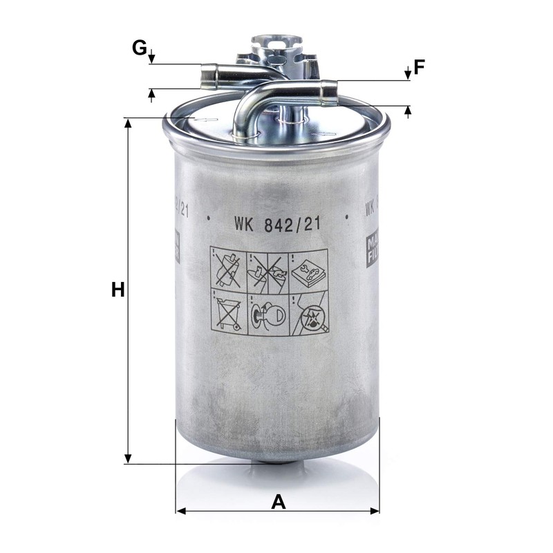 Original MANN-FILTER Fuel Filter WK 842/21 X – Fuel Filter
