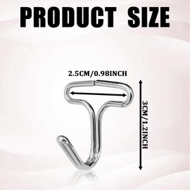 SWQS 10 PCS Car Seat Cover Hooks, Locking Clip for Car Seat Headrest Cushion, Metal Vehicle Seat Mat Pad Fixing Hanger Hook, Bag Straps Hook Fastener Replacement, Automotive Seat Cover Accessories