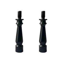 ECUDIS Lamp Shade Risers Lamp Finial Extender, 2 Pack (Black, 2 Inch)