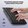 Redragon BK-7367 2.4G Wireless Keyboard, Membrane Computer Keyboard with 10