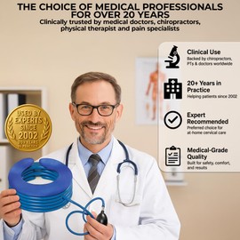 Dr. Bob's Portable Neck Traction - X-Large Cervical Distraction Device Neck Pain Relief, Headache Relief Medical Grade Materials The Doctors Choice for over 20 years