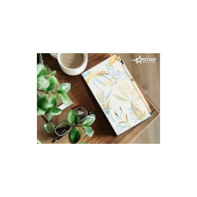 2025 Luxury Diary Slim Week to View 2025 Diaries Full