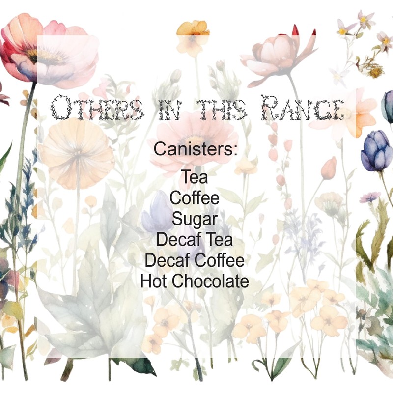 Purely Home Wildflowers Tea Ceramic Storage Canister - Floral Meadow