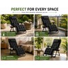 Black Reclining Lounge Chair for Relaxation - Plush Foldable Comfort