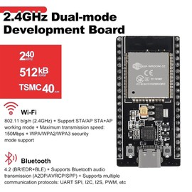 KEAcvise 12-Pack ESP32-DevKitC-32 Development Board - WiFi+Bluetooth Dual-Core Module with USB-C & 38-Pin GPIO, STA/AP Mode for IoT/Arduino/Smart Home/Industrial Automation​