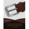Cartvelli Premium Men's Leather Belt Made in Germany with Gift