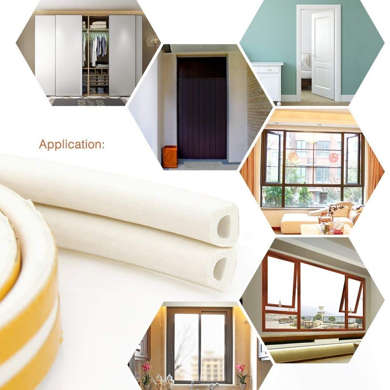 CloudBuyer Door Weather Stripping, Soundproof Insulation Seal Strip for Windows