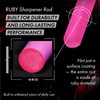 VIGORCRAFT Ruby Sharpener Rod: Durable Knife Sharpener, Harder Than Steel