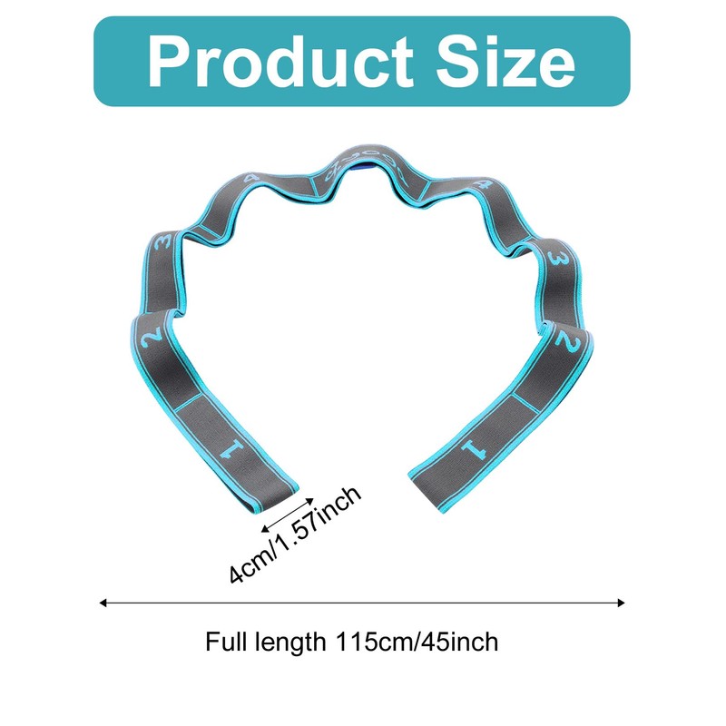 Stretching Strap with Loops,1pcs Exercise Strap,Yoga Stretch Assist Strap with