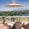 Heavy Duty Patio Umbrella Holder, Stainless Steel Offset Umbrella Stand