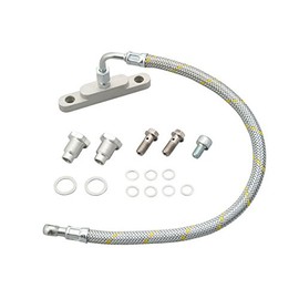 Daytona 93264 KEDO Motorcycle Twin Oil Line SR400/500 (78-21) Classic Mesh Hose