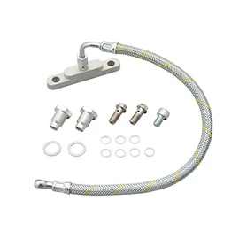 Daytona 93264 KEDO Motorcycle Twin Oil Line SR400/500 (78-21) Classic Mesh Hose