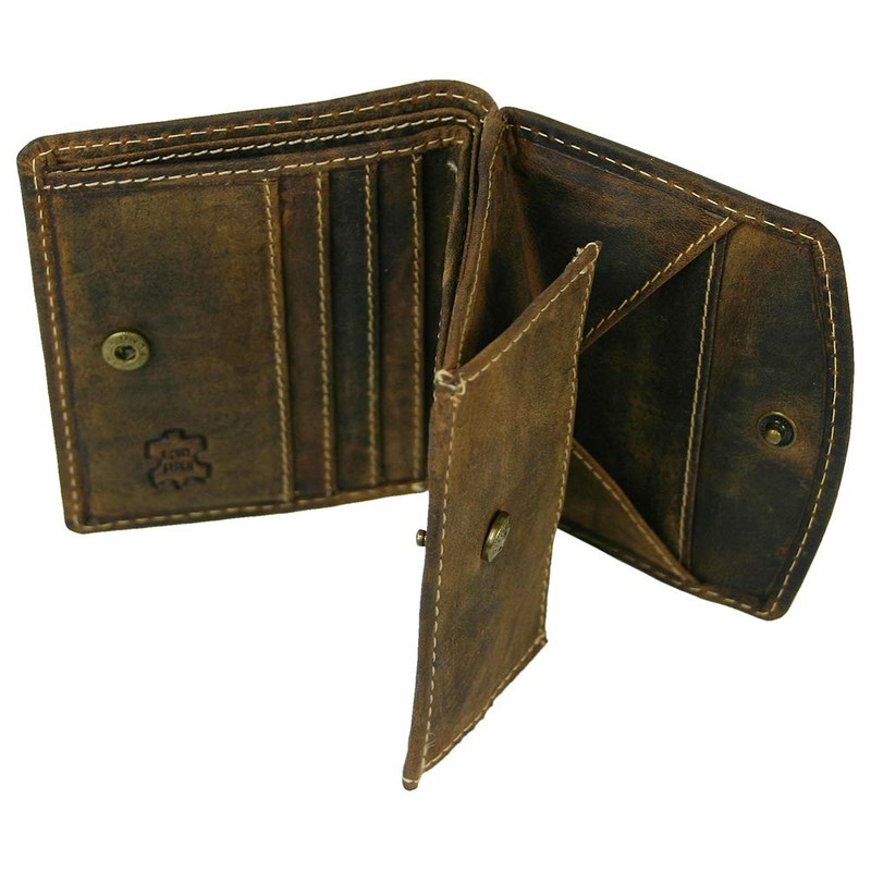 J.Jones Men's Genuine Leather Wallet Viennese Box or Dollar Clip