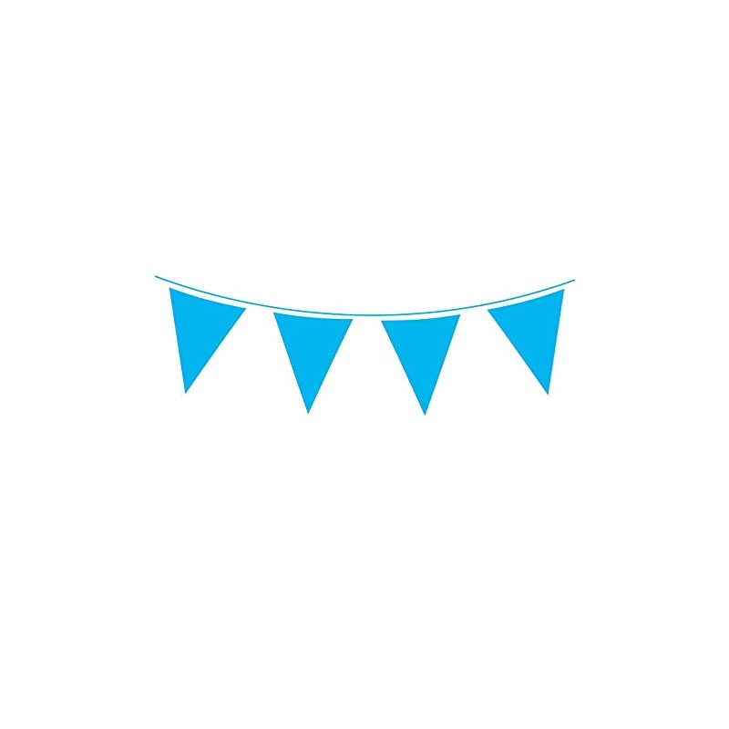 Oaktree Uk 649743 Solid Colour Waterproof Bunting 20 Flags 20cm