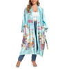 VOGMATE Kimono Bathrobe Women's Long 3XL Large Sizes Satin Dressing