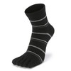 Civiczar Men's Five Toe Socks, Business Socks, Crew Length, Cotton,