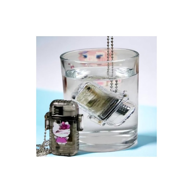 NIVEK Kulomi Transparent Cute Lighter Waterproof Lighter Refillable Kitty KT