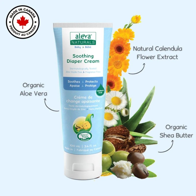 Aleva Naturals Crema Calmante Para Pañales De Bebé Para Reci