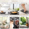 Large Stone Drying Mat for Kitchen Counter, 24"(L)×16"(W), Foldable Dark