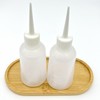 Transparent Pointed Cap Empty Dispensing Bottles for Cosmetics & Hair Dye (50ml, 100ml) 100ml 34ea