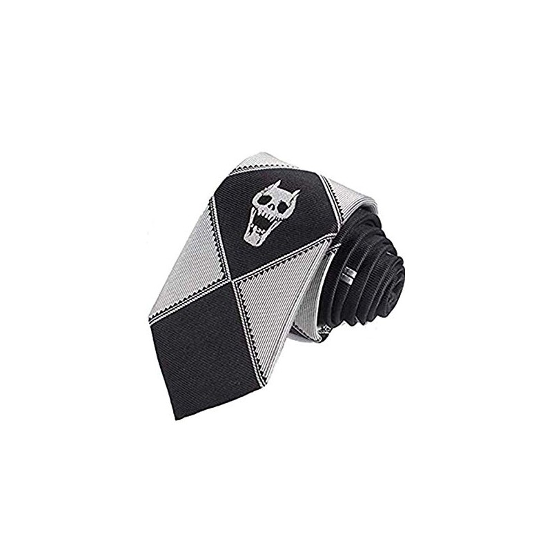 Aramomo JoJo's Bizarre Adventure Kira Yoshikage Skeleton Silk Tie for
