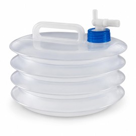OTHERWISETRIVIAL 5 Litre Collapsible Water Tank LDPE with Tap Compact Space Saving Camping