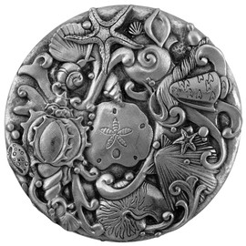 Hampshire Pewter Sea Shells Purse Mirror