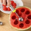 Watermelon Baller Scoop, 2 Pcs Red and Green 8 Inch