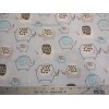 Snuggle Dotty Elephants Blue Super Snuggle Cotton Flannel Fabric BTY