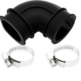 WD24X33918 Dishwasher Circulation Pump to Sump Elbow Hose with Clamps, Compatible with GE Dishwashers, Replacement for AP7219295, 28877182, 4983108